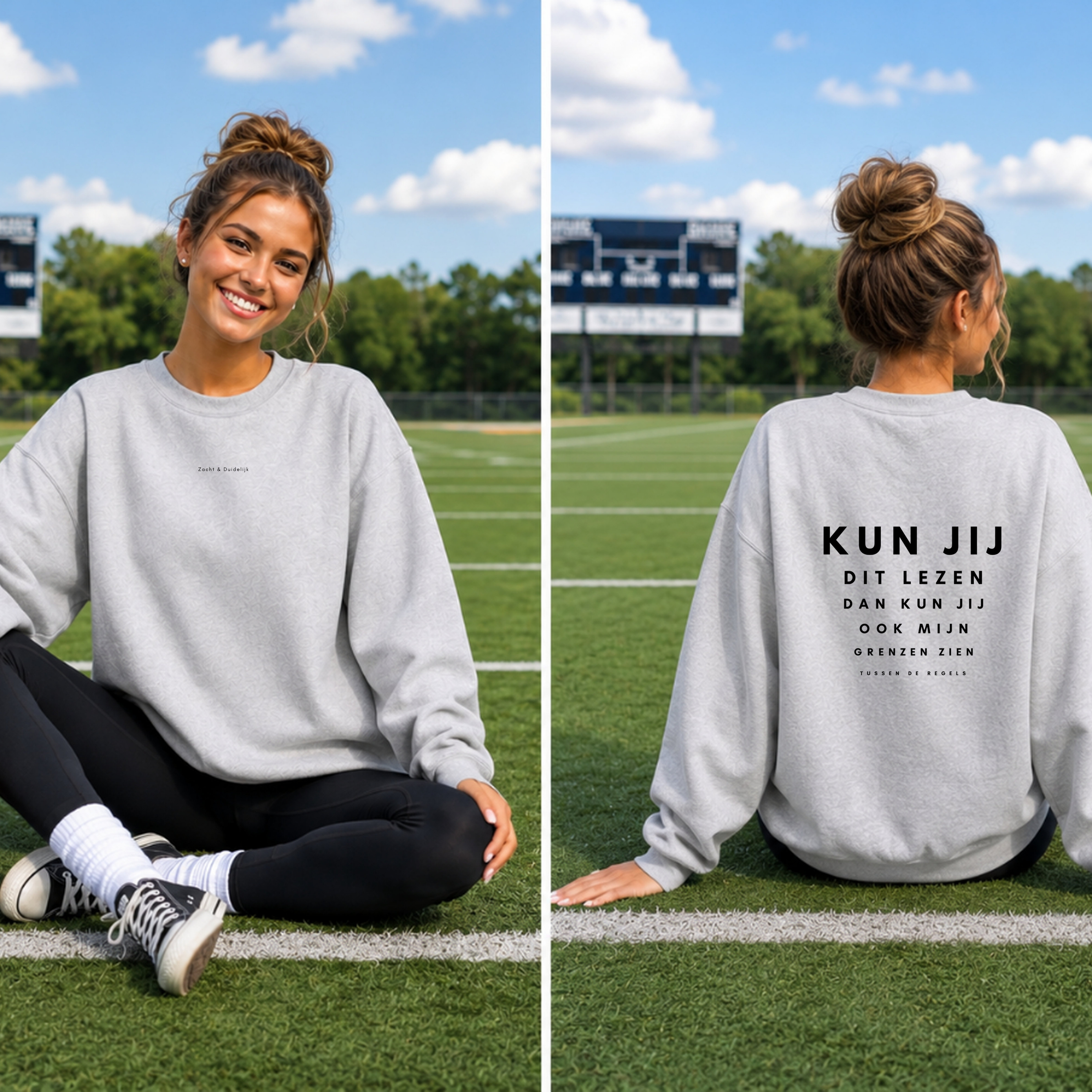 Grenzen Zien- Statement Uniseks sweatshirt